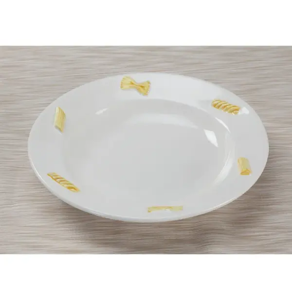 12" Pasta Bowl with Embossed Design - Piatto Unico V410 Serving Dish