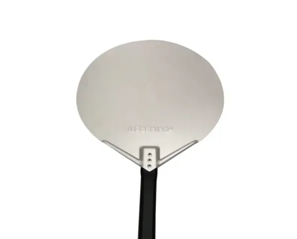 13 Inch Pizza Peel Round with 24 Inch Black Handle