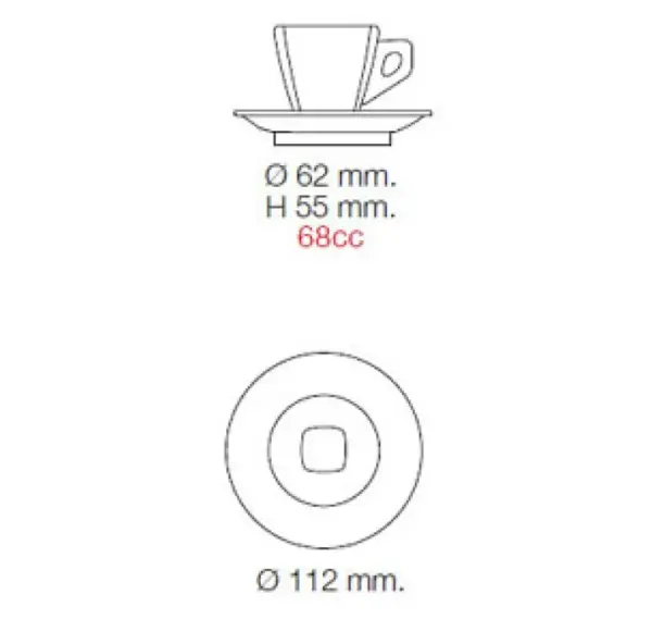 6-Piece Asti White Espresso Cup Set - Image 2