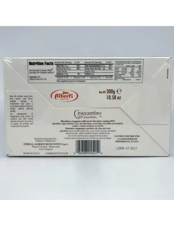 Alberti Chocolate Croccantino Crunchy Wafer Bar 300g - Image 2