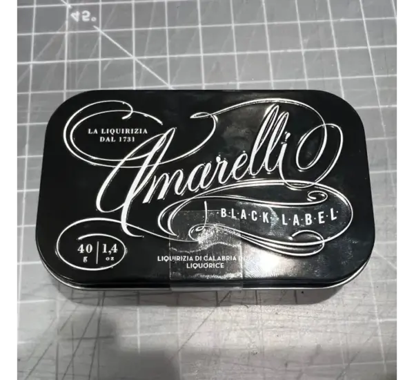 Amarelli Black Label Calabrian Licorice Candy Authentic Italian 40g