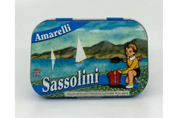 Amarelli Licorice Anise Candy Pebble-Shaped Bag 40g - Image 2