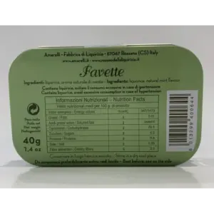 Amarelli Natural Mint Licorice Candy 40g