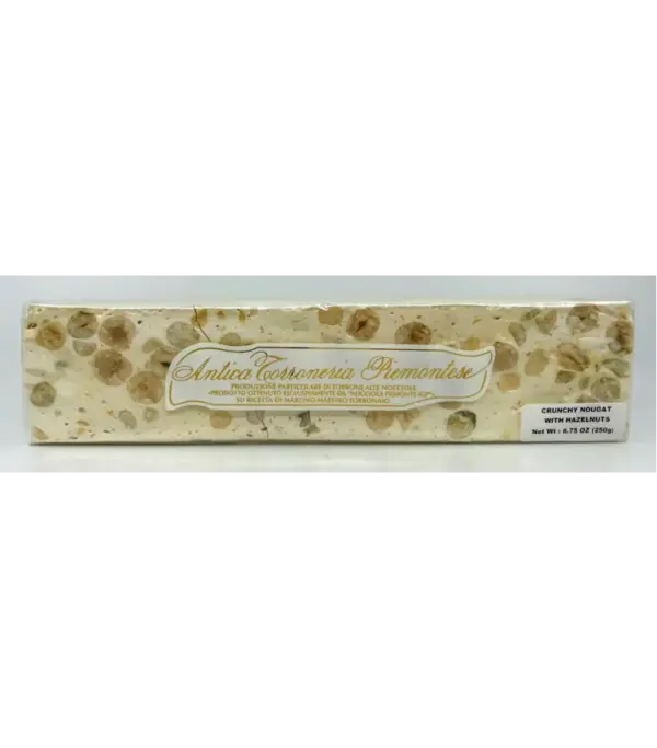 Antica Torroneria Crunchy Hazelnut Nougat Bar 250g