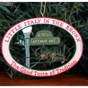 Arthur Avenue NYC Christmas Ornament