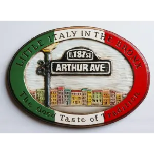 Arthur Avenue Vintage Logo Wall Plaque 13.5x9.75