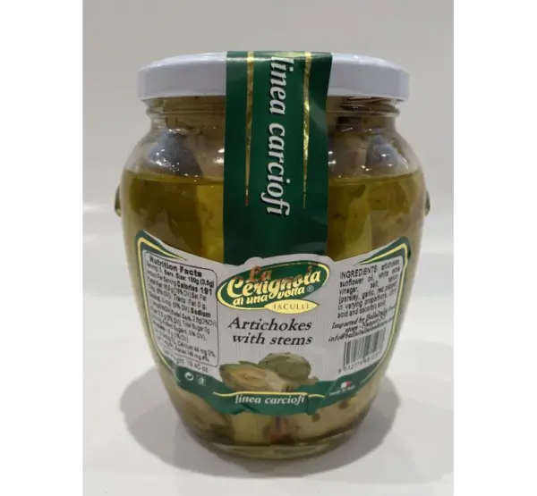 Artichokes with Stems - La Cerignola - 19.4 oz Jar - Image 2