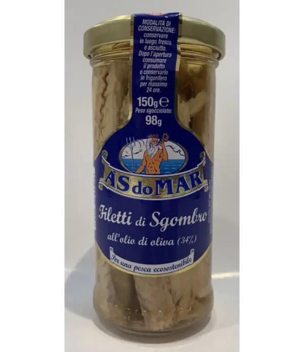 AS do MAR Mackerel Fillets in Olive Oil, 150g (5.29 oz) Can - Image 2