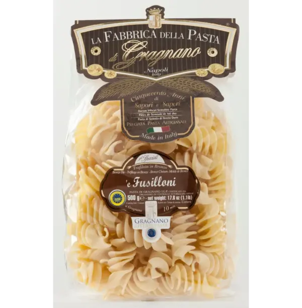 Authentic Gragnano Fusilloni Pasta 500g - La Fabbrica Italian - Image 2
