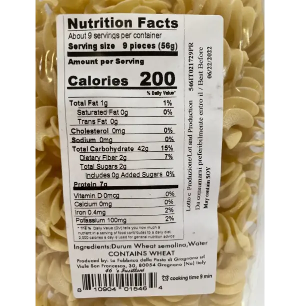 Authentic Gragnano Fusilloni Pasta 500g - La Fabbrica Italian - Image 3