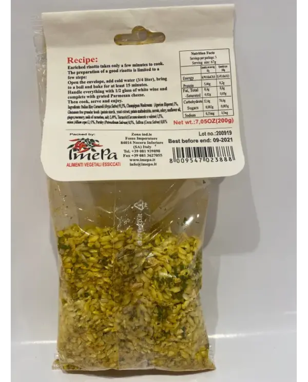 Authentic Italian Saffron Risotto by Marinella 7oz - Image 2