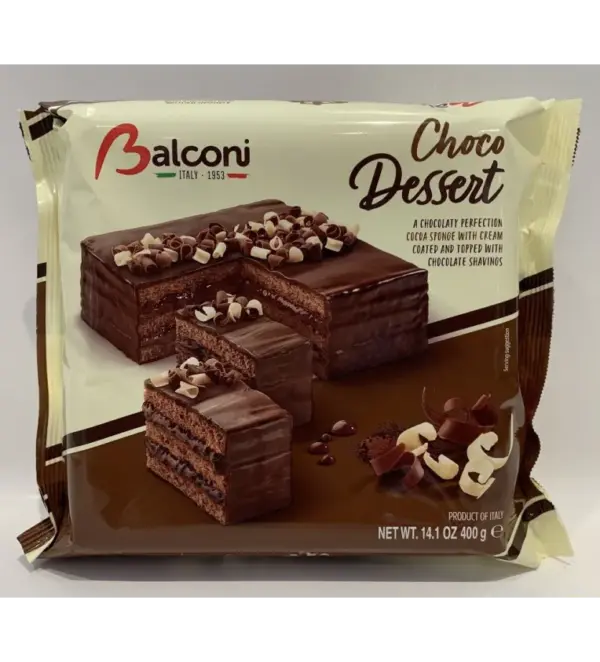 Balconi Chocolate Dessert Cake 400g Italian Snack Pack - Image 2
