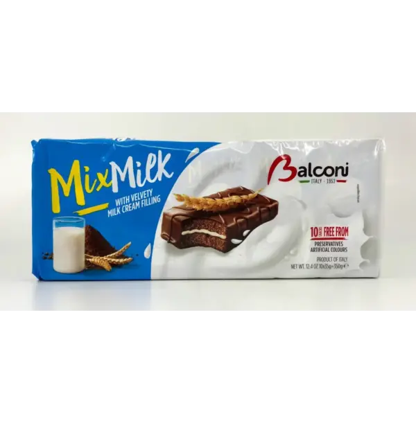 Balconi Milk Chocolate Mix 350g (12.4 oz) Assorted Snack Pack - Image 2