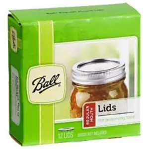 Ball Regular Mouth Mason Jar Lids - 12 Pack Flat Canning Lids