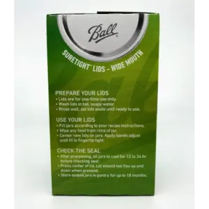 Ball Wide Mouth Canning Lids and Bands - 12 Pack