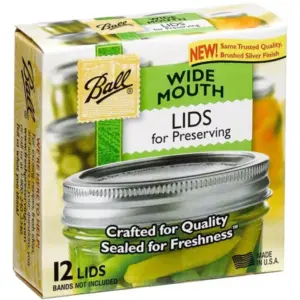 Ball Wide Mouth Mason Jar Lids - 12 Pack Flat Canning Lids