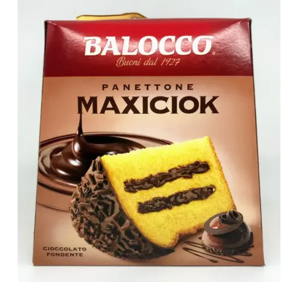Balocco Classic Italian Chocolate Chip Panettone Cake 1kg