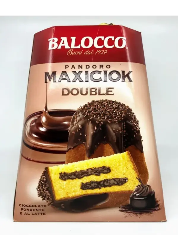 Balocco Maxichock Pandoro Cake, 800g Chocolate Flavor - Image 2