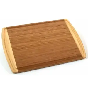 Bamboo Cutting Board with Juice Groove 12.5x18 Inch