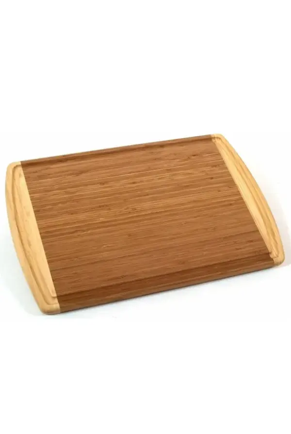 Bamboo Cutting Board with Juice Groove 12.5x18 Inch