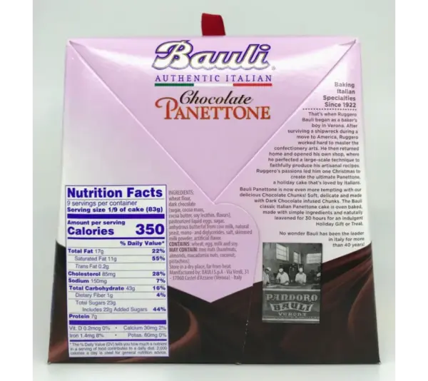 Bauli Chocolate Chips Panettone Cake 750g