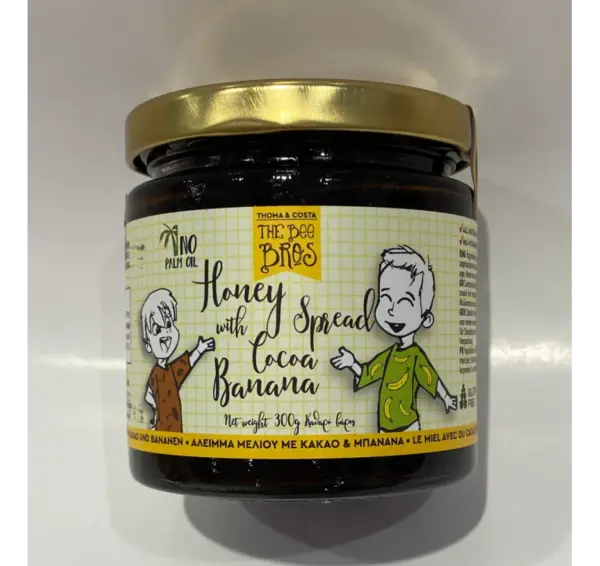 Bee Bros Honey Spread with Cacao & Banana - 10.6 oz Jar - Image 2