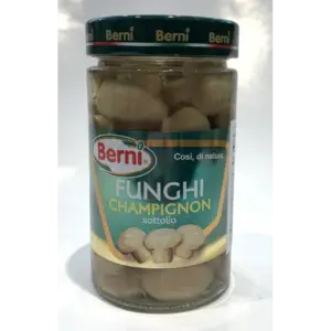 Berni Marinated Mushrooms in Oil, 10.23 oz Jar