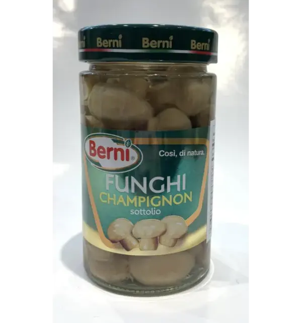 Berni Marinated Mushrooms in Oil, 10.23 oz Jar