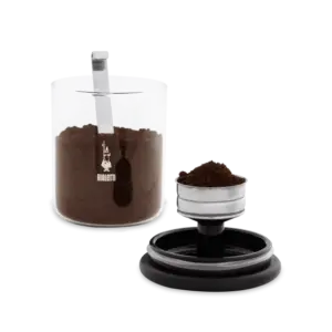 Bialetti Glass Coffee Canister - Airtight Storage Jar for 250g Beans