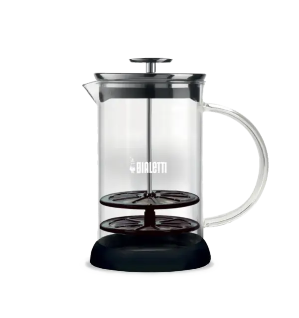 Bialetti Glass Manual Milk Frother 330ml