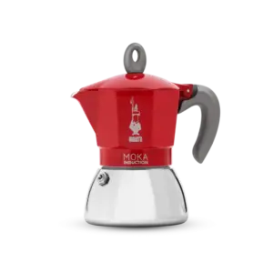 Bialetti Induction Moka Pot - 4 Cup Stovetop Espresso Maker Red