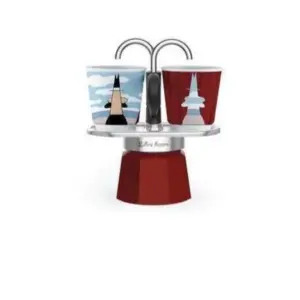 Bialetti Moka Express 2-Cup Stovetop Espresso Maker with Cups