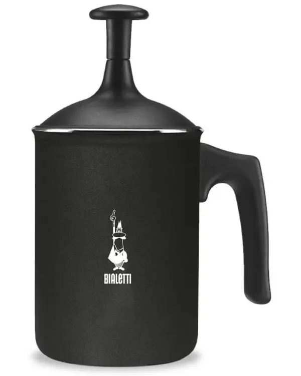 Bialetti TUTTOCREMA 1L Black Milk Frother for Perfect Foam