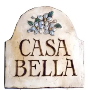 Blue Floral Wall Plaque - Casa Bella Home Decor