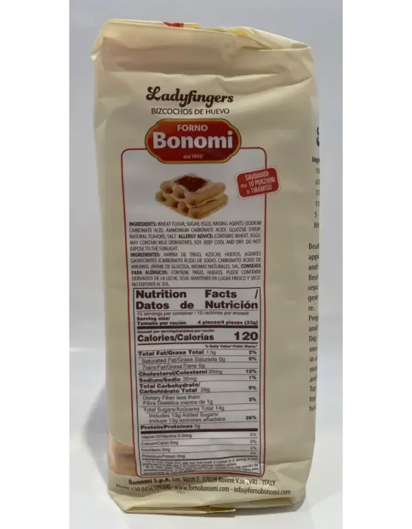 Bonomi Authentic Italian Ladyfingers 500g Pack - Image 4