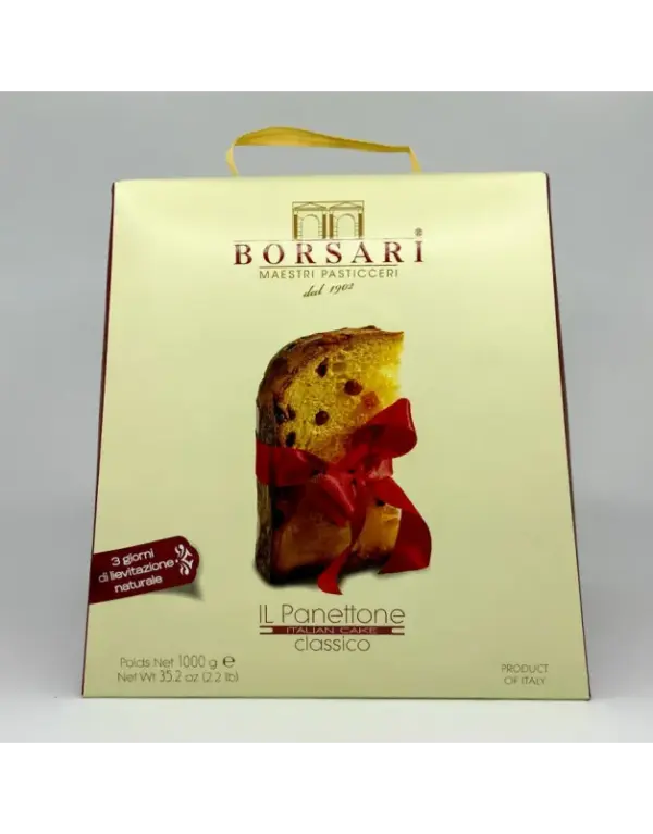Borsari Authentic Italian Panettone 1kg Traditional Christmas Bread - Image 2