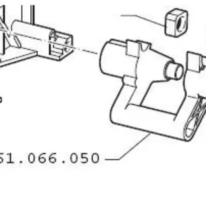 Brew Unit Elbow Shaft Replacement Part - 9161.066.050