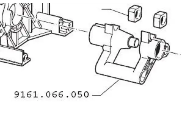 Brew Unit Elbow Shaft Replacement Part - 9161.066.050
