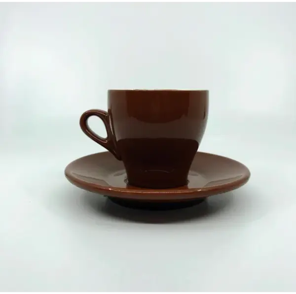 Brown Cappuccino Cup Set 6 Piece Nuova Point