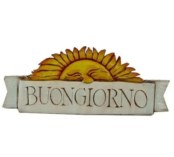 Buon Giorno Sun Wall Plaque Decor