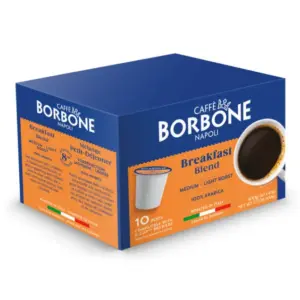 Caffe Borbone Breakfast Blend K-Cups Medium Roast Arabica Coffee