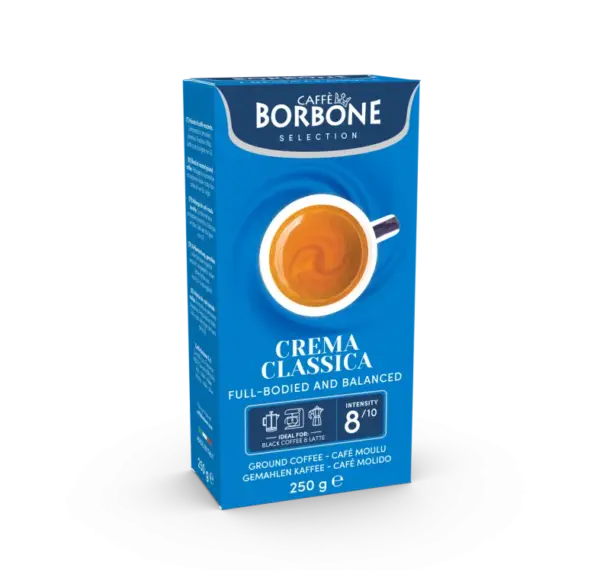 Caffe Borbone Crema Classica Ground Espresso 250g Brick