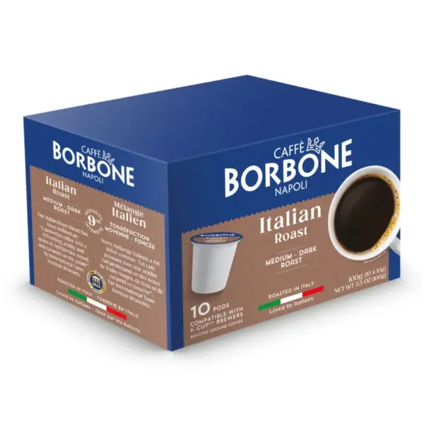 Caffe Borbone Italian K-Cups Medium Dark Roast 100g