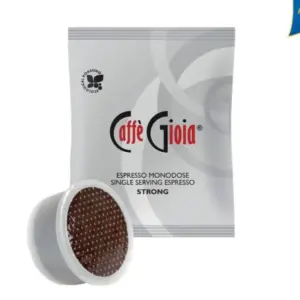 Caffe Gioia Strong Espresso Capsules for Lavazza Machines - 100 Count
