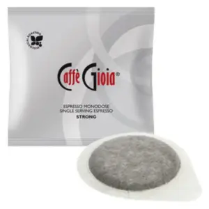 Caffe Gioia Strong Espresso Pods - 150 Count, 44mm White Capsules