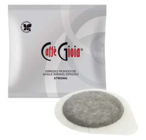 Caffe Gioia Strong Espresso Pods - 150 Count, 44mm White Capsules