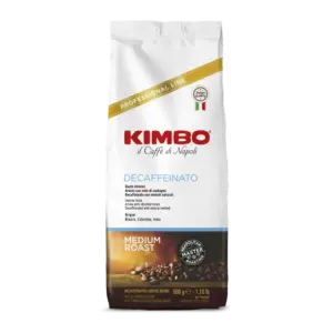 Caffe Kimbo Decaf Espresso Whole Bean Coffee 1.1 lb Bag
