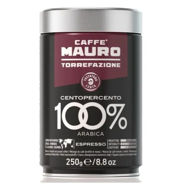 Caffe Mauro 100% Arabica Moka Pot Coffee Beans 250g