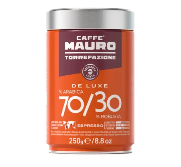 Caffe Mauro Moka Ground Coffee Blend with Arabica & Robusta in Can