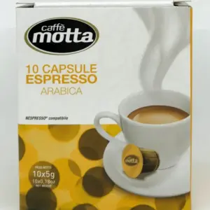 Caffe Motta Arabica Espresso Capsules for Nespresso - 10 Count